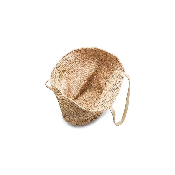 florabella Sapelo Tote Bag Almond Silver Raffia Summer Beach - Picture 6 of 7